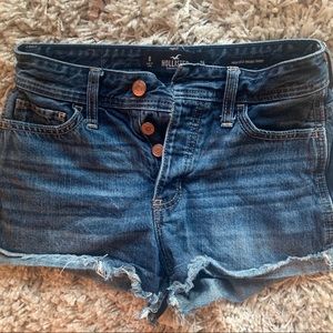 hollister “high rise vintage short” jean shorts
